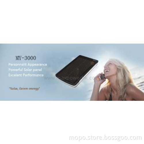 Portable solar charger, used for: Mobile phone, iphone, ipod